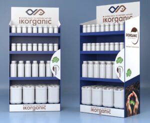 Expositor metalico abonos organicos