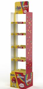 Expositores y displays metalicos para golosinas y alimentación