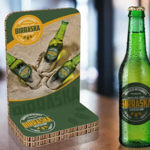 Display cartón sobremesa cerveza y bebidas
