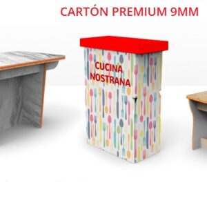 stands de cartón muebles para feria y eventos