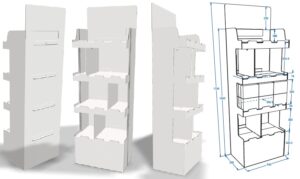 Expositor cartón la Estepeña