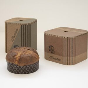 Caja de regalo para panetones u otros productos de alimentación