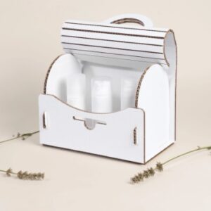 packaging bolso de caja de cremas en cartón