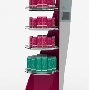 exhibidor metalico crema de manos farmacia