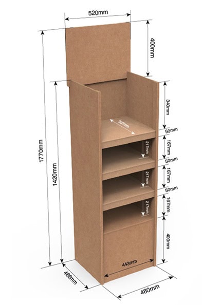 expositores y estructura de carton personalizado modelo 18 MODELO 18 STANDAR expositores y estructura de carton personalizado modelo 18