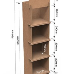 expositor o estructura de cartón personalizado modelo 12