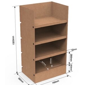 expositor o estructura de carton personalizado modelo 13