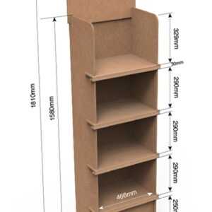 expositor o estructura de carton personalizado modelo 14