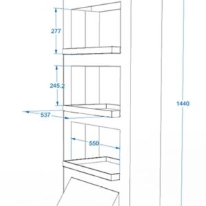 Expositor o estructura de carton personalizado modelo 25, adaptable en medidas sin coste de troquel, fácil montaje, ideal para tiendas y supermercados.