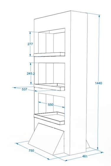 Expositor o estructura de carton personalizado modelo 25, adaptable en medidas sin coste de troquel, fácil montaje, ideal para tiendas y supermercados.MODELO 24 STANDAR Expositor o estructura de carton personalizado modelo 25, adaptable en medidas sin coste de troquel, fácil montaje, ideal para tiendas y supermercados.