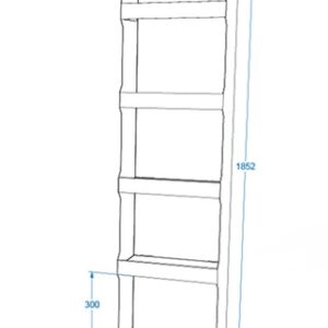 Expositor o estructura de carton personalizado modelo 21, adaptable en medidas sin coste de troquel, fácil montaje, ideal para tiendas y supermercados.