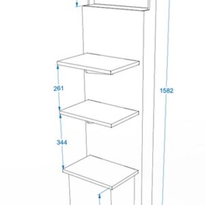 Expositor o estructura de carton personalizado modelo 23, adaptable en medidas sin coste de troquel, fácil montaje, ideal para tiendas y supermercados.