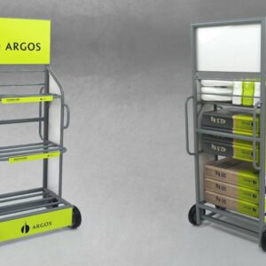 expositores metalicos y displays de abonos agricolas 2 modelos