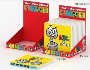 Expositor de cartón para tienda de libros, diseño ecológico y personalizable para librerías