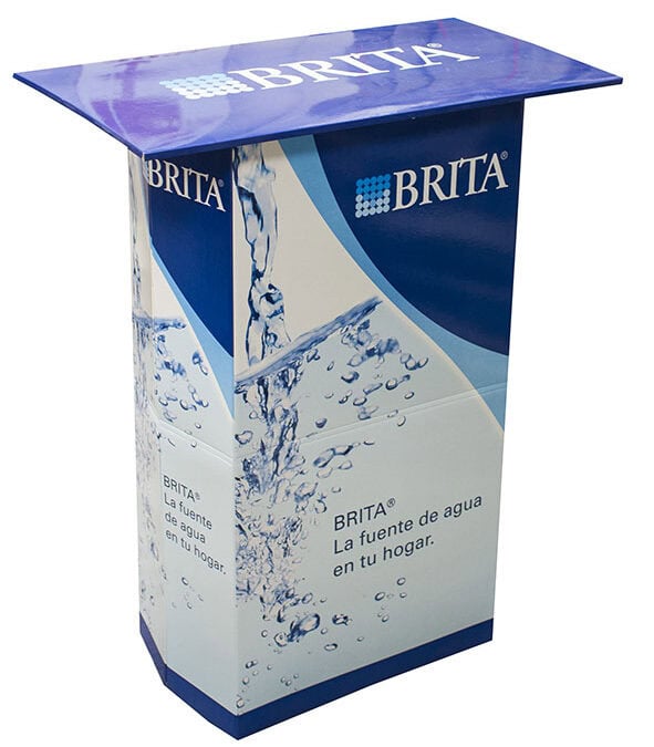 Expositores de cartón reutilizables ecológicos